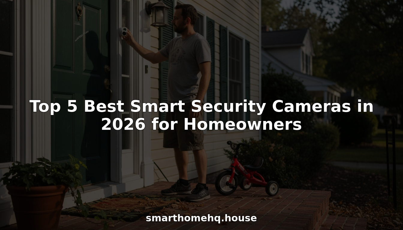 Top 5 Best Smart Security Cameras in 2026 for Homeowners