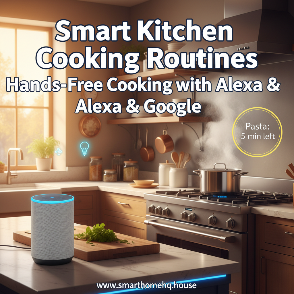 Smart Kitchen Cooking Routines with Alexa & Google